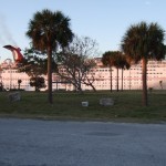 Cruise ship as seen from the campground.